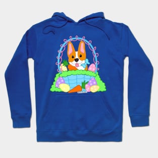 Corgi Easter Basket Hoodie